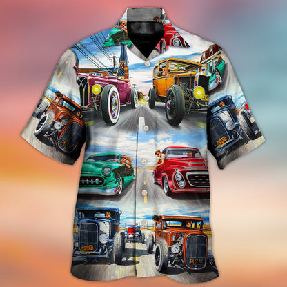 Hot Rod Racing Lover Cool Art Style - Hawaiian Shirt 