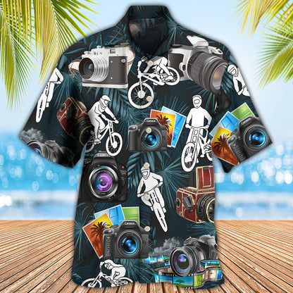 Camera I Like Cycling And Camera - Hawaiian Shirt 