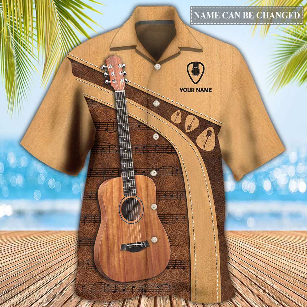 Guitar Old Guitarist And The Pick Personalized - Hawaiian Shirt 