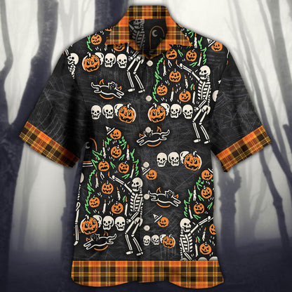 Halloween Skull 'Tis The Season To Be Creepy - Hawaiian Shirt 