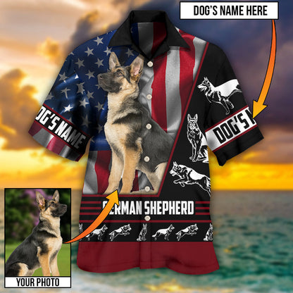 German Shepherd My Lovely Dog Custom Photo Personalized - Hawaiian Shirt 