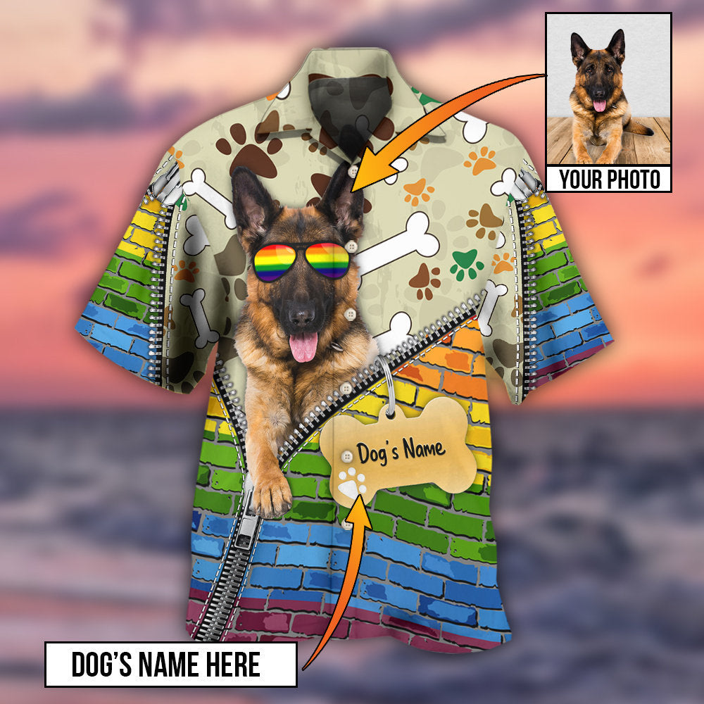 German Shepherd Dog Various Style Custom Photo Personalized - Hawaiian Shirt 