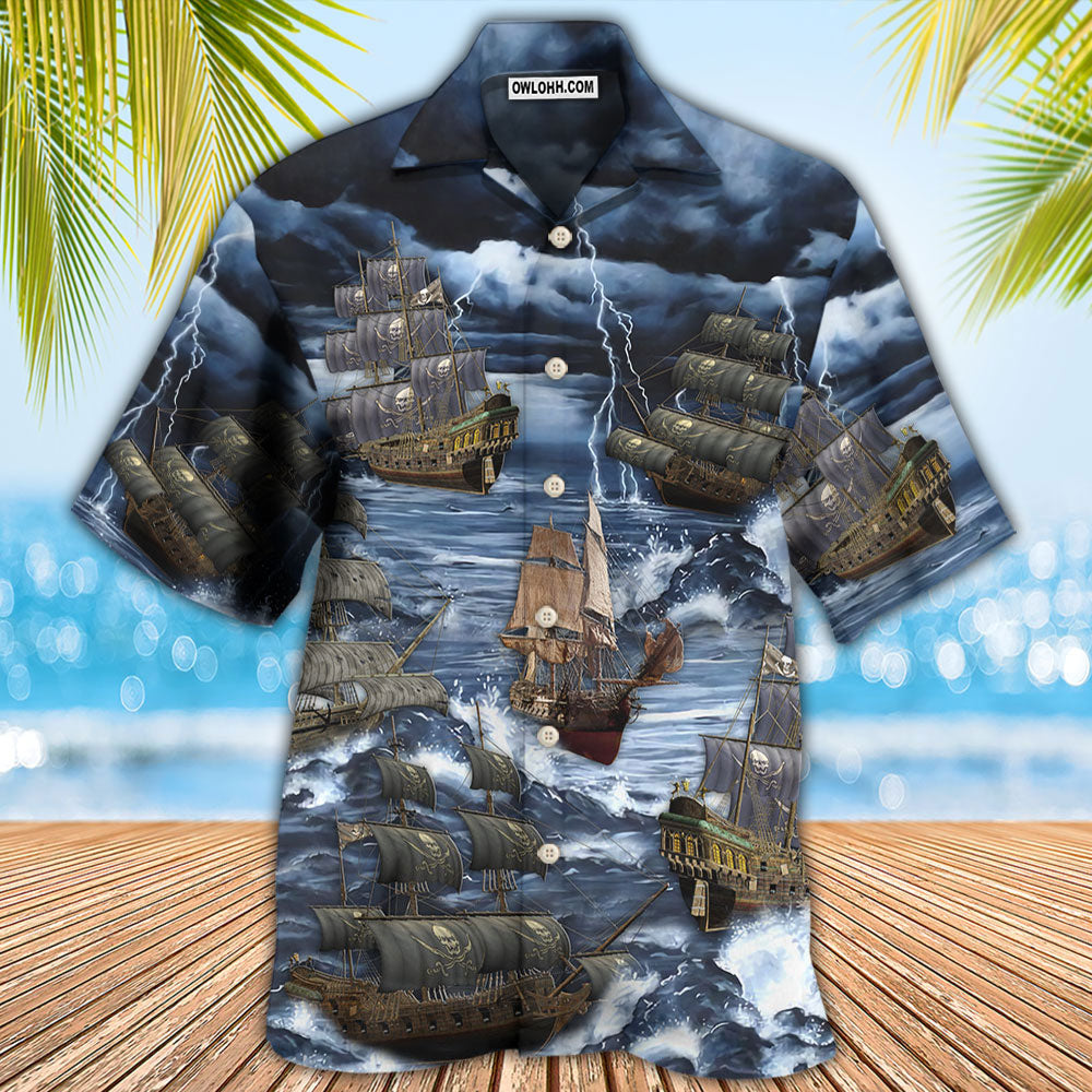 Sailing And Storm Thunder - Hawaiian Shirt 