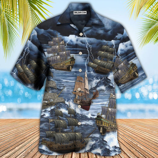 Sailing And Storm Thunder - Hawaiian Shirt 