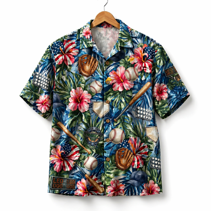 Baseball America 4th July 250 Years Anniversary Premium Unisex Hawaiian Shirt For Men and Women