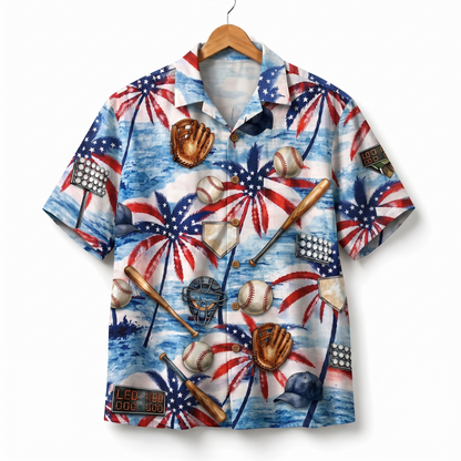 Baseball America 4th July 250 Years Anniversary Premium Unisex Hawaiian Shirt For Men and Women