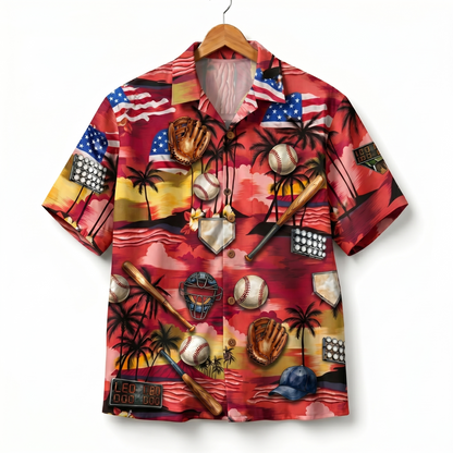 Baseball America 4th July 250 Years Anniversary Premium Unisex Hawaiian Shirt For Men and Women
