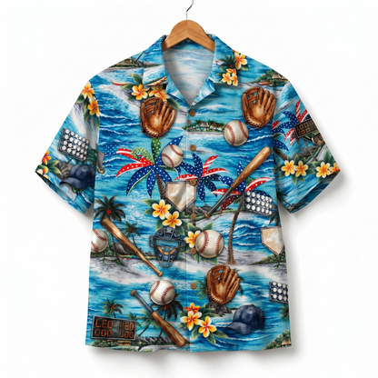 Baseball America 4th July 250 Years Anniversary Premium Unisex Hawaiian Shirt For Men and Women