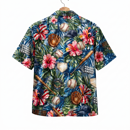 Baseball America 4th July 250 Years Anniversary Premium Unisex Hawaiian Shirt For Men and Women