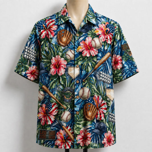 Baseball America 4th July 250 Years Anniversary Premium Unisex Hawaiian Shirt For Men and Women