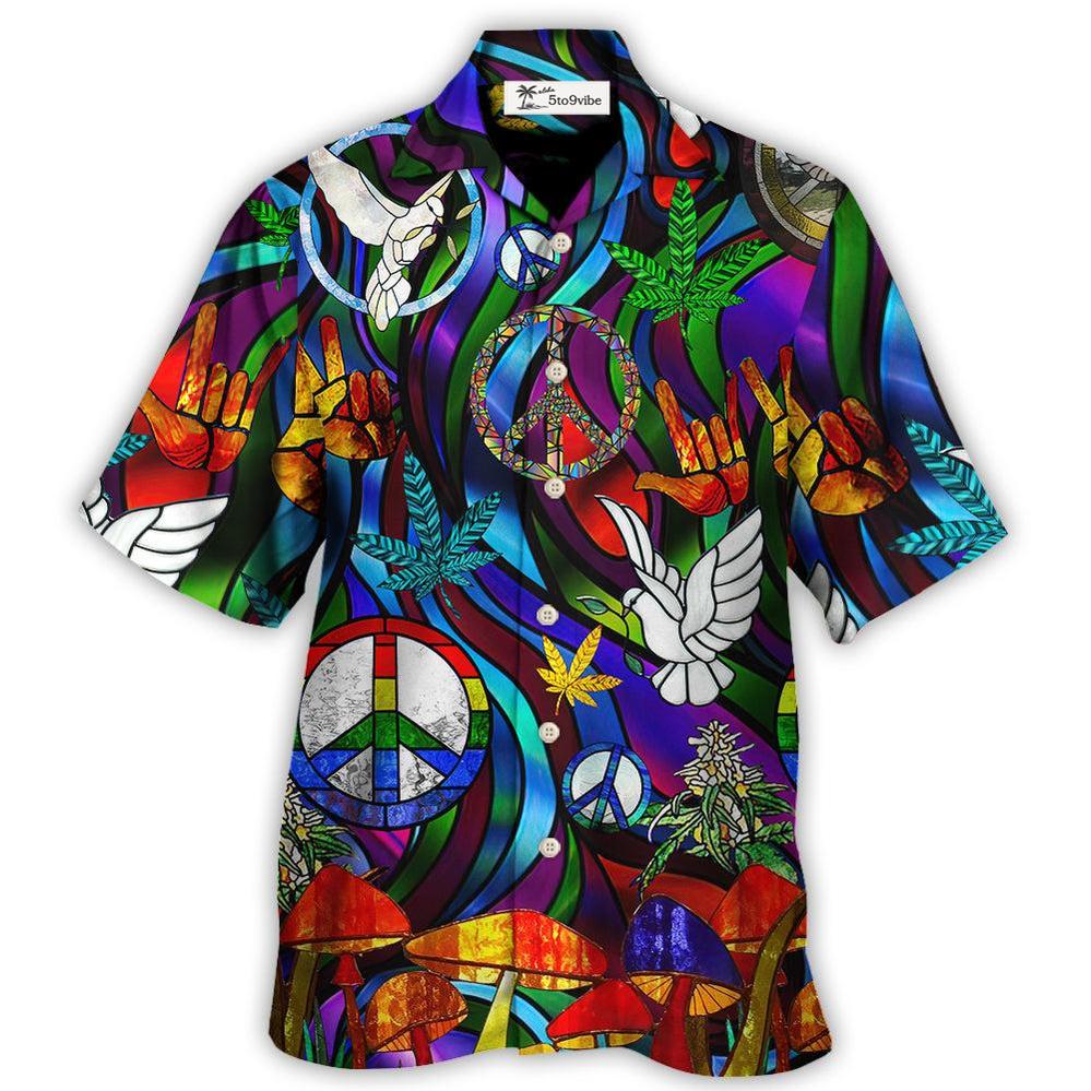 Hippie Es Paz Amor Estilo De Vida De Pájaro - Camisa Hawaiana Unisex Para Hombres y Mujeres