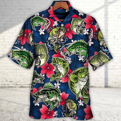 Fishing I'd Rather Have Bad Day Fishing Than A Good Day At Work - Hawaiian Shirt