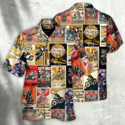 Motorcycle A Bike On The Road Is Worth Two In The Shed - Hawaiian Shirt - Owl Ohh 