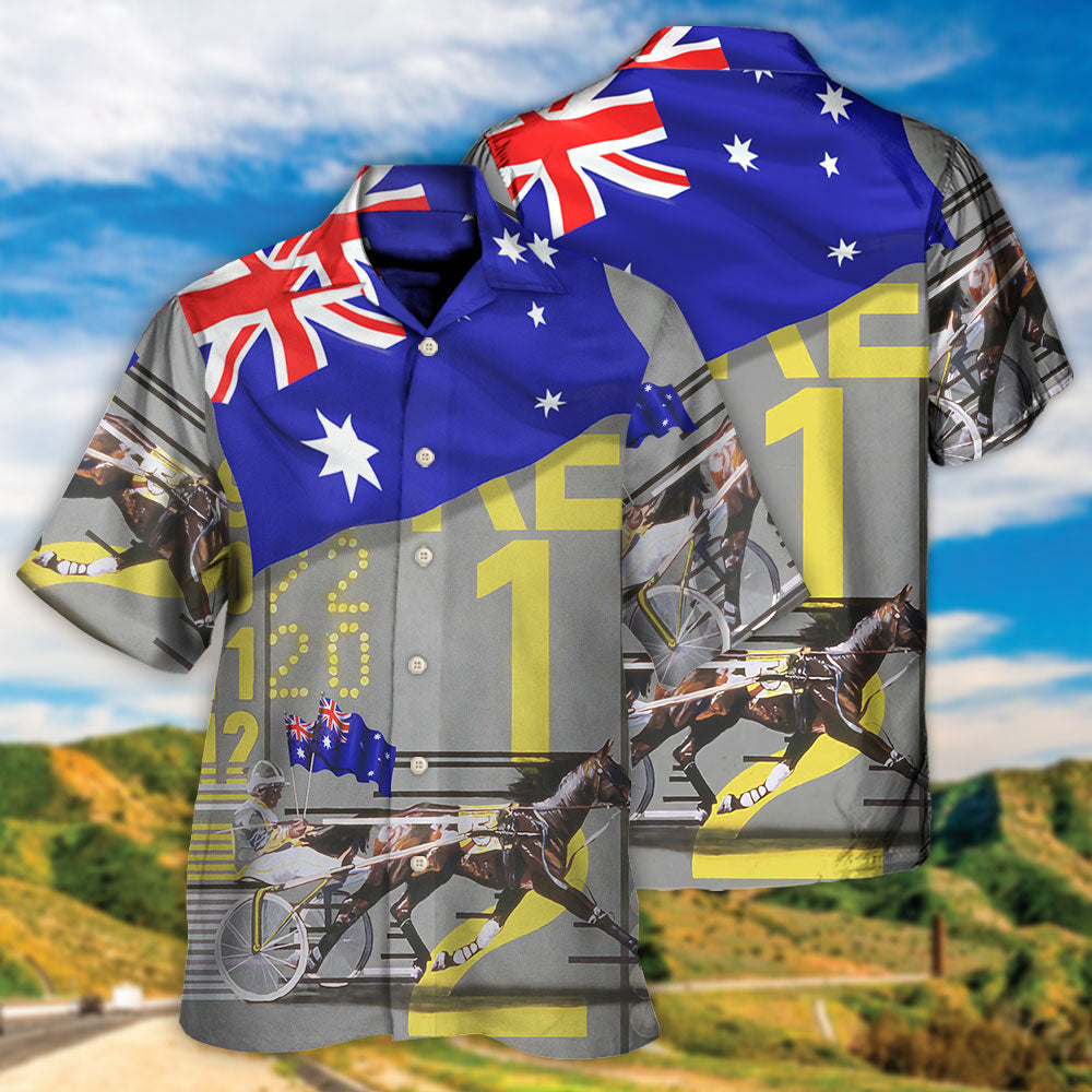 Harness Racing Horse Australia Vibe - Hawaiian Shirt 