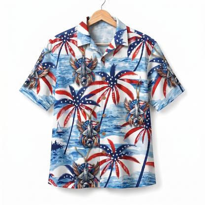 Air Force Patriotic Veteran 250 Years America Premium Unisex Hawaiian Shirt For Men and Women