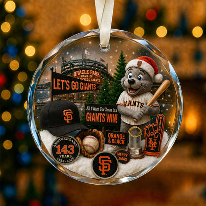 All Baseball Teams Christmas Glass Ornament  With Red Gift Box | 5to9vibe