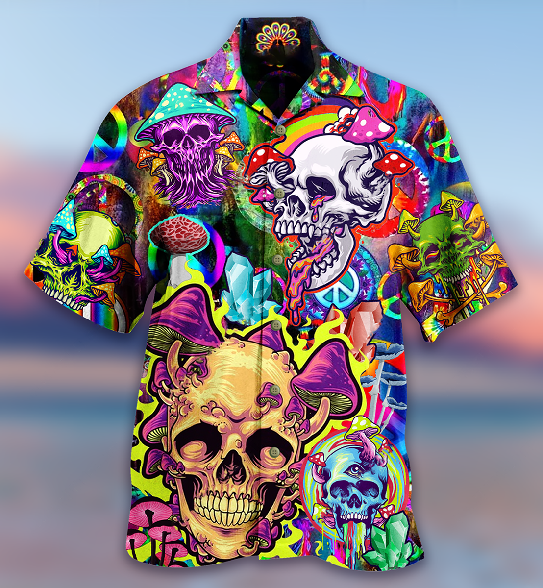 Skull Rainbow Smile - Hawaiian Shirt 