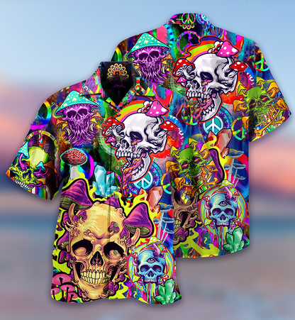 Skull Rainbow Smile - Hawaiian Shirt 