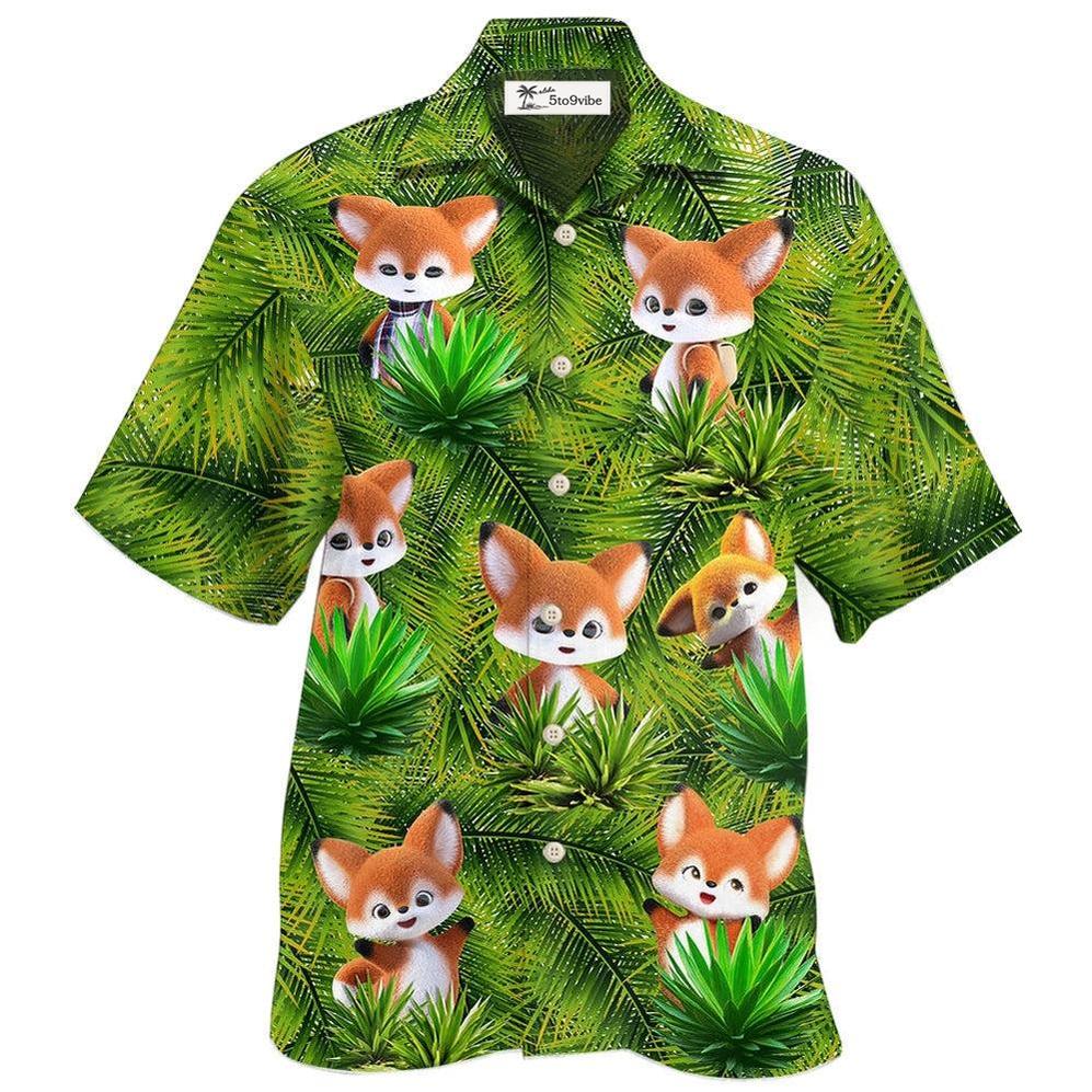 Hawaiian Shirt / Adults / S Fox In 3D Animator Fox - Hawaiian Shirt 