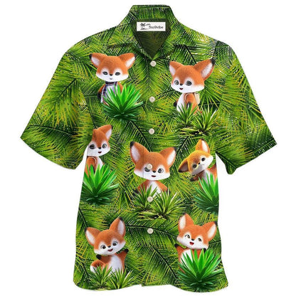 Hawaiian Shirt / Adults / S Fox In 3D Animator Fox - Hawaiian Shirt 