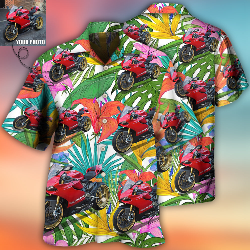 Motorcycle My Sweet Lover Custom Photo - Hawaiian Shirt 
