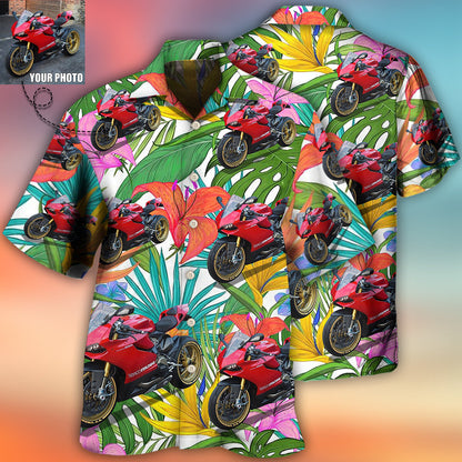 Motorcycle My Sweet Lover Custom Photo - Hawaiian Shirt 