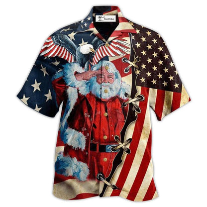 Hawaiian Shirt / Adults / S Christmas Patriot Panta Clause - Hawaiian Shirt 