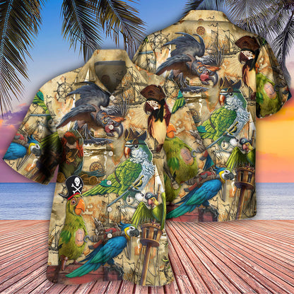 Parrot Pirates Life Vintage - Hawaiian Shirt 