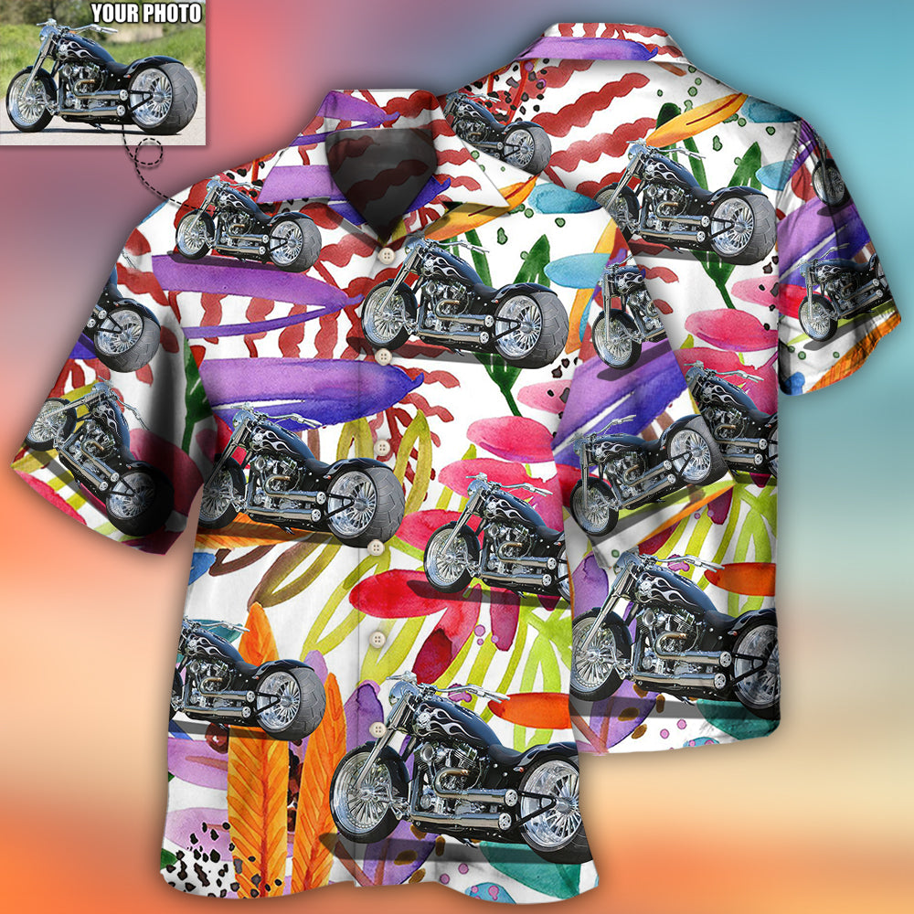 Motorcycle My Sweet Lover Custom Photo - Hawaiian Shirt 