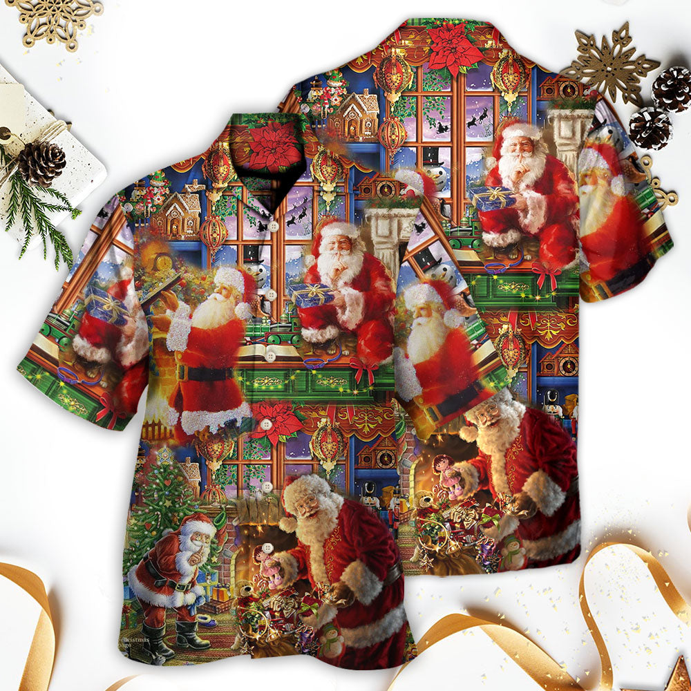 Santa Claus Christmas Merry Xmas - Hawaiian Shirt 