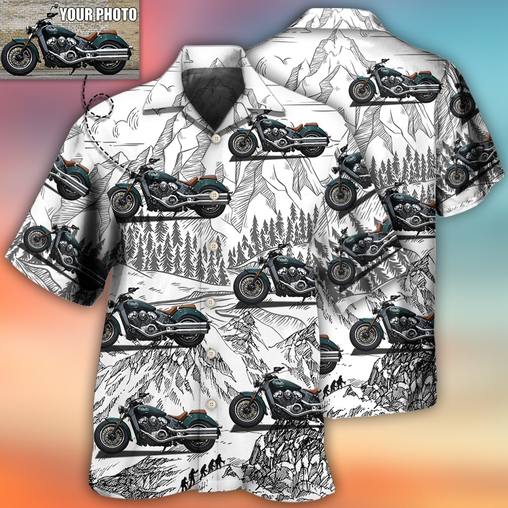 Motorcycle My Sweet Lover Custom Photo - Hawaiian Shirt 