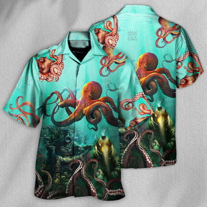Octopus Custom Logo Unique - Hawaiian Shirt 