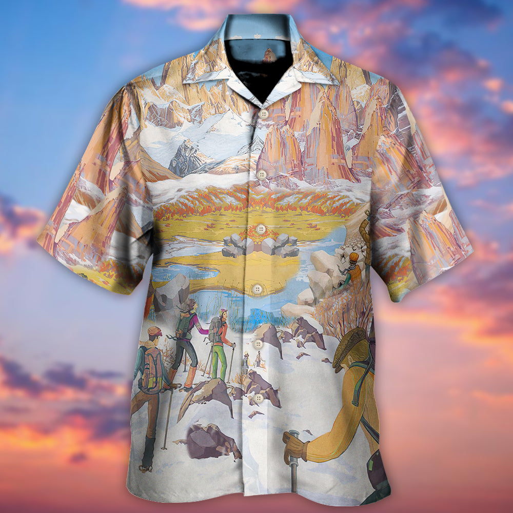 Climbing Life's A Climb But The View Is Great - Hawaiian Shirt 