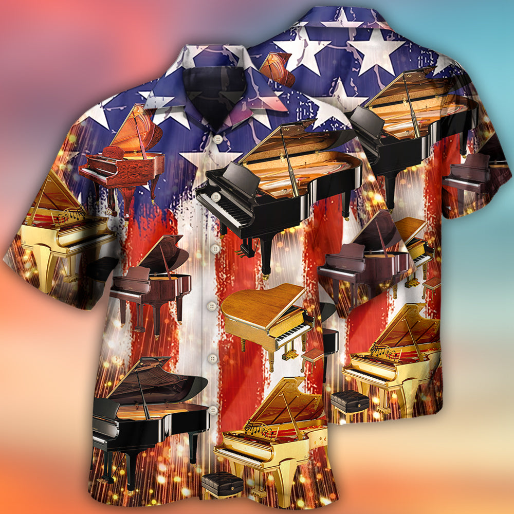Piano Independence Day - Hawaiian Shirt 
