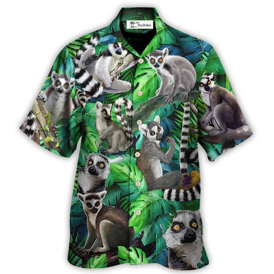 Lemur Madagascar In The Jungle - Unisex Hawaiian Shirt For Men and Women