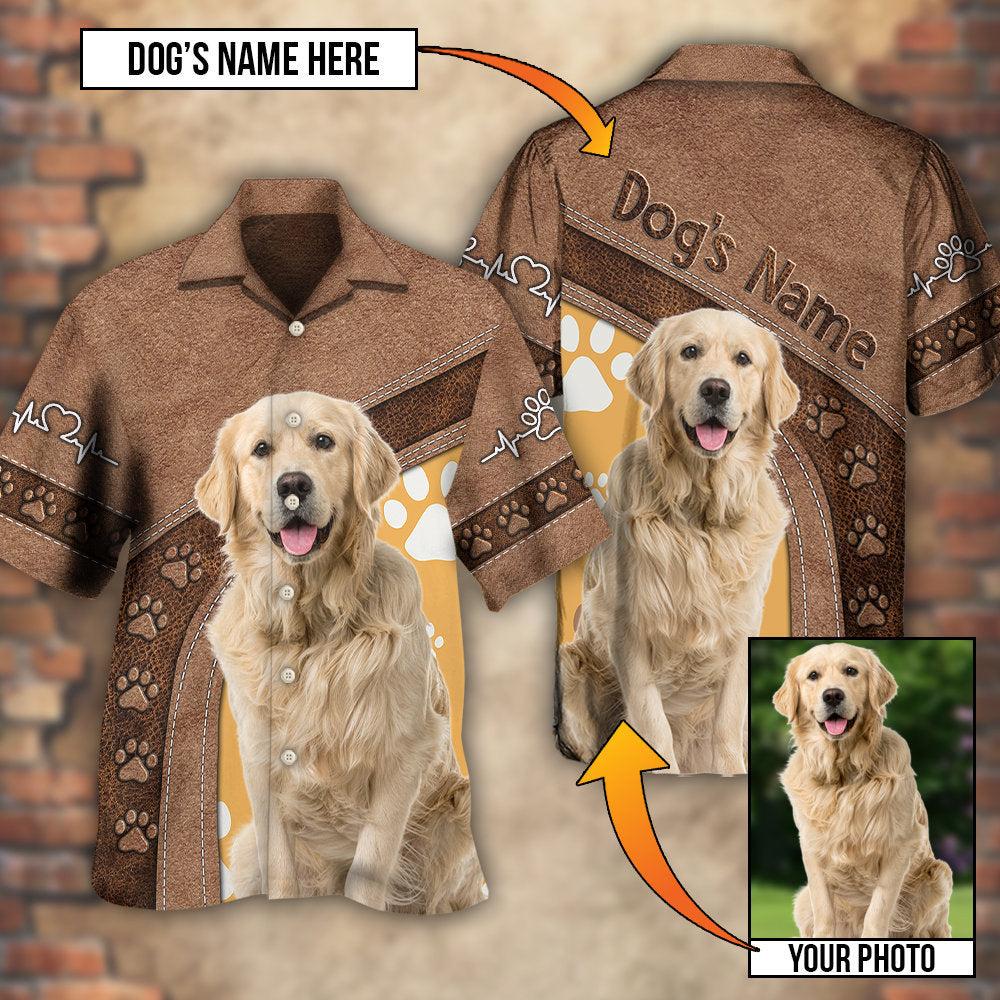 Dog Paw Various Style Custom Photo Personalized - Hawaiian Shirt 