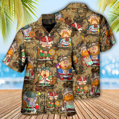 Viking Funny Viking Map Art - Hawaiian Shirt 