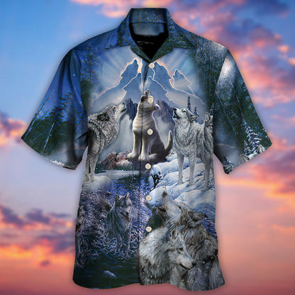 Wolf Is Not Lonely Just Alone - Hawaiian Shirt 