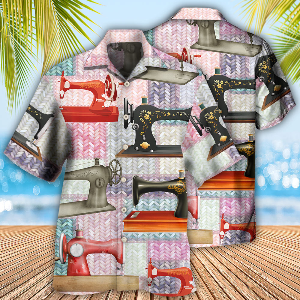 Quilting Machine Knit Fabric - Hawaiian Shirt 