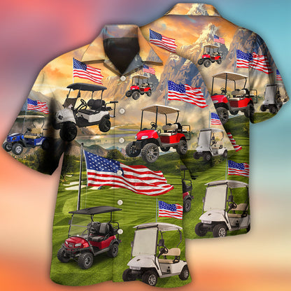 Golf Independence Day Club Car - Hawaiian Shirt 