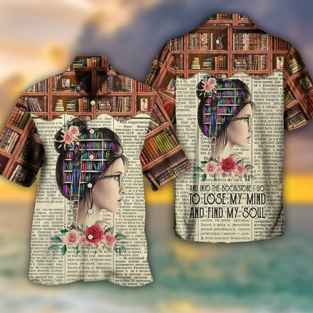 Book Lover And Into The Book Store I Go - Hawaiian Shirt 