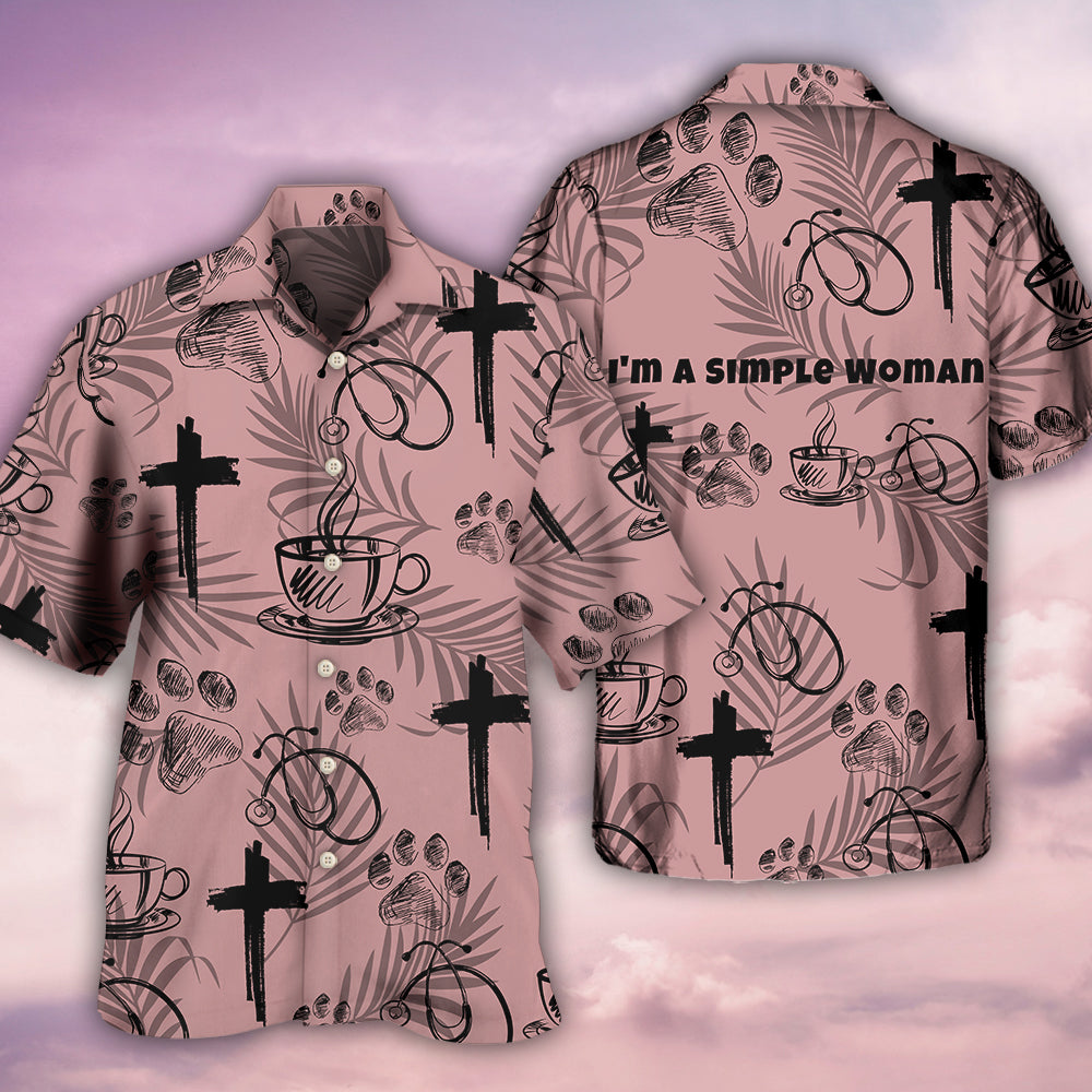 Coffee Jesus Dog Coffee Health - Hawaiian Shirt 