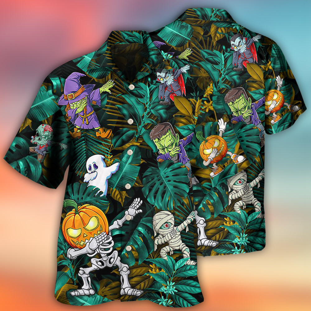 Halloween Dabbing Skeleton Zombie Style - Hawaiian Shirt 