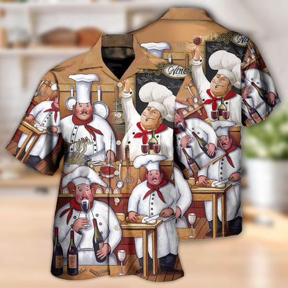 Chef The Best Master Cooking Vintage Style - Hawaiian Shirt 