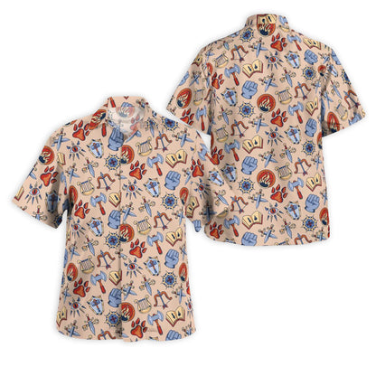 DnD Class Medieval icon - Hawaiian Shirt 