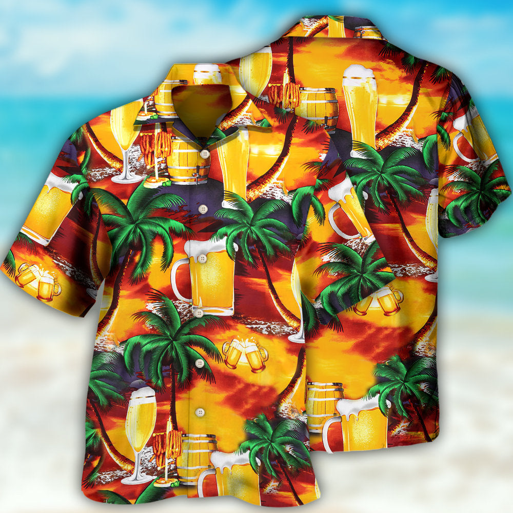 Beer In Paradise Tropical - Hawaiian Shirt 