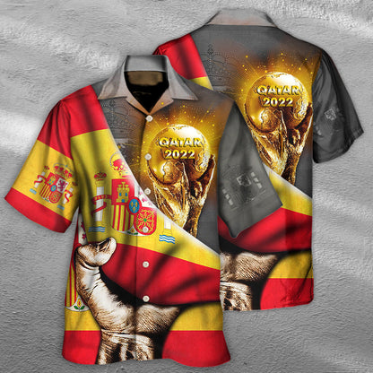 World Cup Qatar 2022 Spain Will Be The Champion - Hawaiian Shirt 