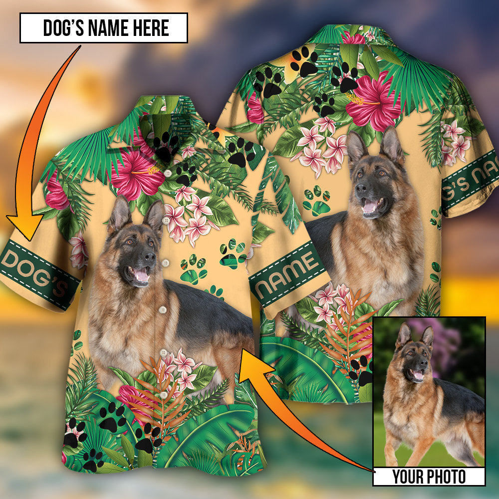 German Shepherd My Lovely Dog Custom Photo Personalized - Hawaiian Shirt 