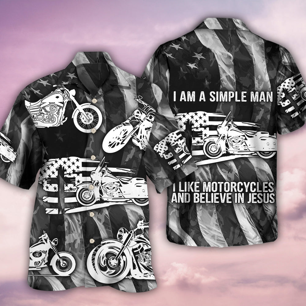 Motorcycle I'm A Simple Man - Hawaiian Shirt 