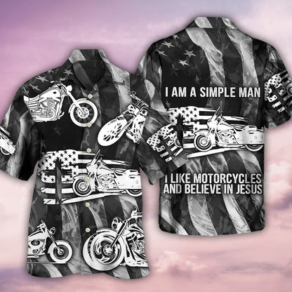 Motorcycle I'm A Simple Man - Hawaiian Shirt 